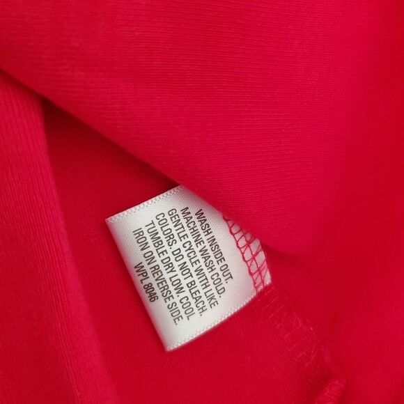 Style & Co Women's Size L Red Studded Long Sleeve Blouse - Picture 7 of 8